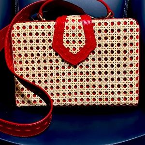 Mehry Mu Fey Box Bag in Red